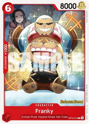 Carta Franky OP10-014, versión Promo