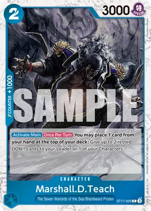 Carta Marshall.D.Teach ST17-005, versión Normal