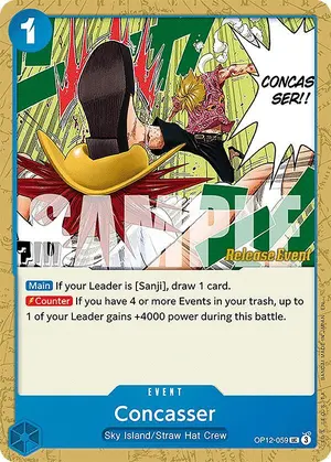 Carta Concasser OP12-059, versión Promo