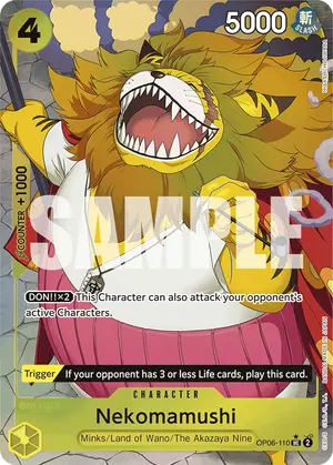 Carta Nekomamushi OP06-110, versión Arte alternativo