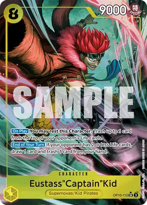 Carta Eustass"Captain"Kid OP10-112, versión Arte alternativo