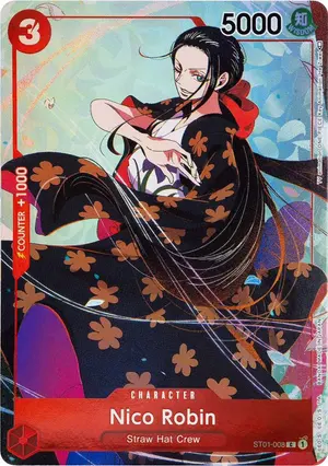 Carta Nico Robin ST01-008, versión Arte alternativo