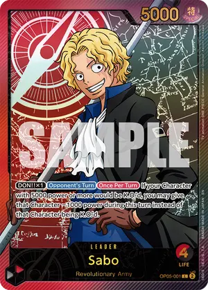 Carta Sabo OP05-001, versión SP