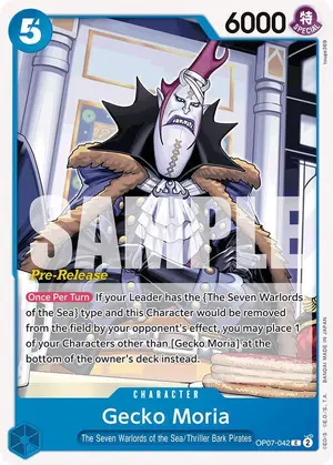 Carta Gecko Moria OP07-042, versión Promo
