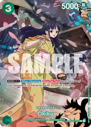 Carta Okiku OP01-035, versión SP