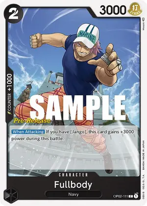 Carta Fullbody OP02-111, versión Promo