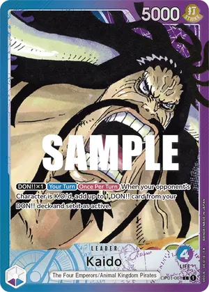 Carta Kaido OP01-061, versión Arte alternativo
