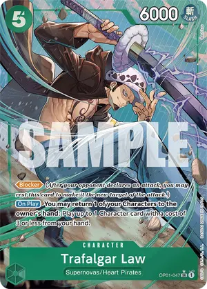 Carta Trafalgar Law OP01-047, versión Arte alternativo