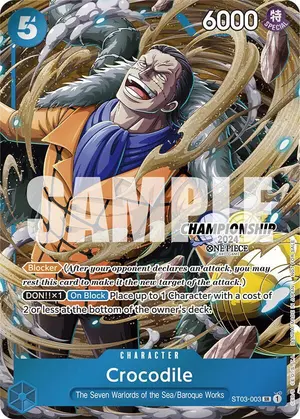 Carta Crocodile ST03-003, versión Arte alternativo