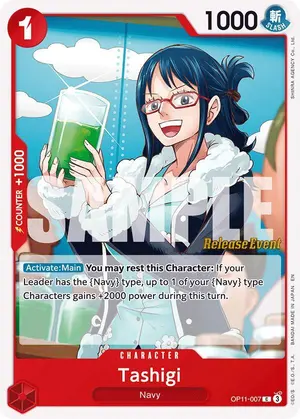 Carta Tashigi OP11-007, versión Promo