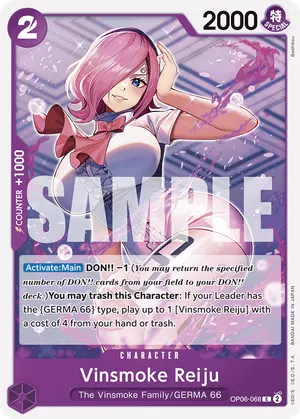 Carta Vinsmoke Reiju OP06-068, versión Normal