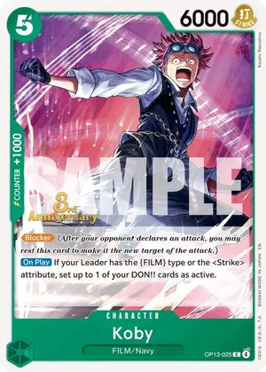 Carta Koby OP13-025, versión Promo