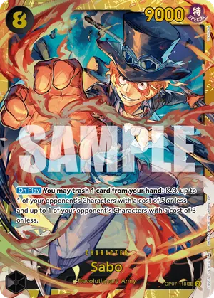 Carta Sabo OP07-118, versión Normal