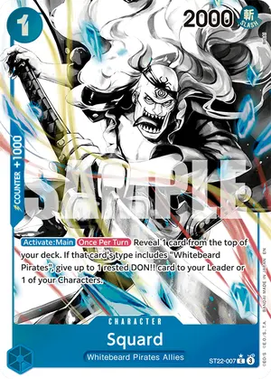 Carta Squard ST22-007, versión Arte alternativo
