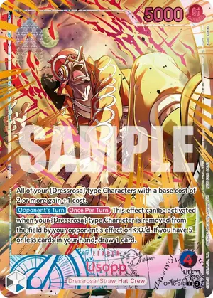 Carta Usopp OP10-042, versión Arte alternativo