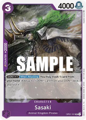 Carta Sasaki OP01-101, versión Arte alternativo