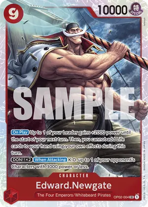 Carta Edward.Newgate OP02-004, versión Normal