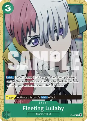 Carta Fleeting Lullaby P-057, versión Arte alternativo