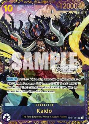 Carta Kaido OP01-094, versión Arte alternativo