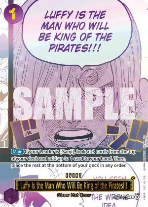 Carta Luffy Is the Man Who Will Be King of the Pirates!!! OP12-079, versión Arte alternativo