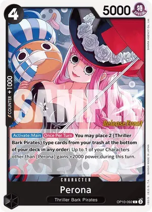 Carta Perona OP10-092, versión Promo