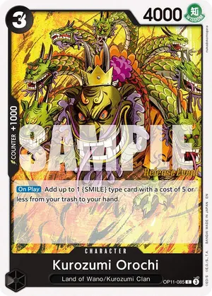 Carta Kurozumi Orochi OP11-085, versión Promo