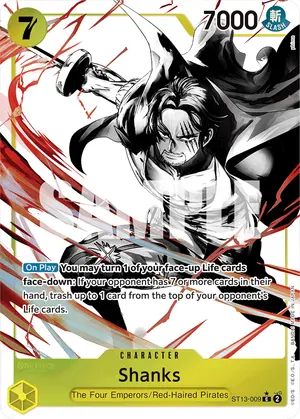 Carta Shanks ST13-009, versión Arte alternativo