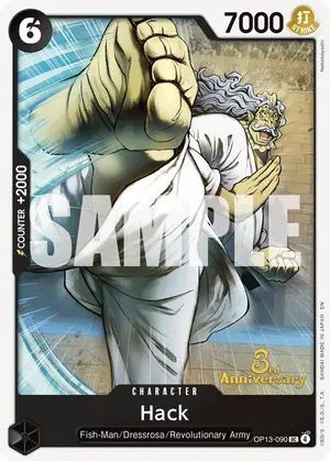 Carta Hack OP13-090, versión Promo