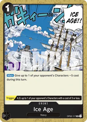 Carta Ice Age OP02-117, versión Normal
