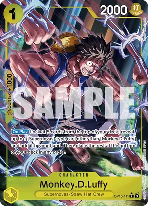 Carta Monkey.D.Luffy OP10-111, versión Arte alternativo