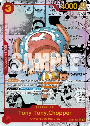 Carta Tony Tony.Chopper EB01-006, versión Manga
