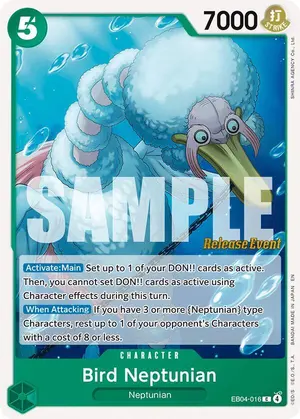 Carta Bird Neptunian EB04-016, versión Promo