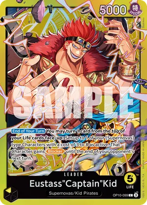 Carta Eustass"Captain"Kid OP10-099, versión Arte alternativo