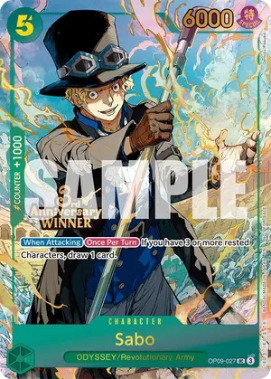 Carta Sabo OP09-027, versión Arte alternativo