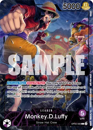 Carta Monkey.D.Luffy OP05-060, versión Arte alternativo