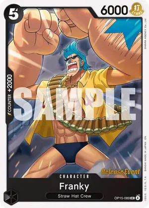 Carta Franky OP15-089, versión Promo
