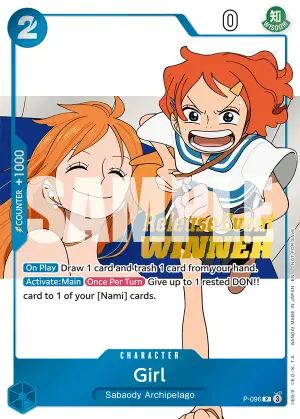 Carta Girl P-096, versión Promo