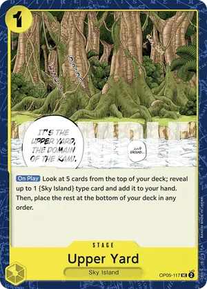 Carta Upper Yard OP05-117, versión Normal