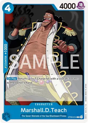 Carta Marshall.D.Teach ST03-014, versión Promo