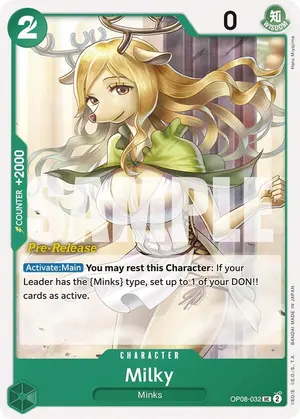 Carta Milky OP08-032, versión Promo