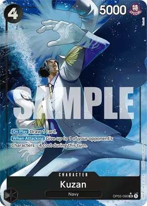 Carta Kuzan OP02-096, versión Arte alternativo