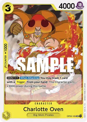 Carta Charlotte Oven OP03-105, versión Promo