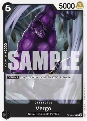 Carta Vergo OP03-079, versión Normal