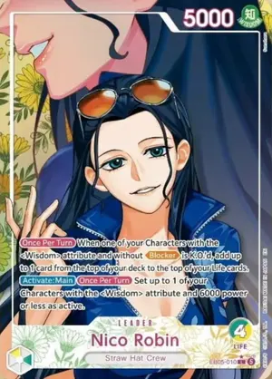 Carta Nico Robin EB05-010, versión Arte alternativo