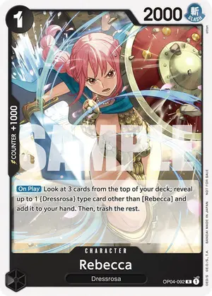 Carta Rebecca OP04-092, versión Arte alternativo