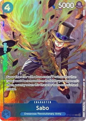Carta Sabo OP10-049, versión Arte alternativo