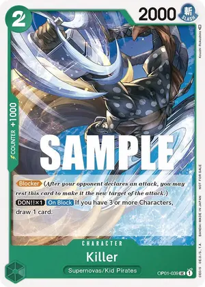 Carta Killer OP01-039, versión Arte alternativo