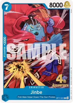 Carta Jinbe OP17-051, versión Promo