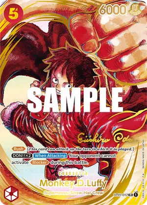 Carta Monkey.D.Luffy ST01-012, versión Arte alternativo
