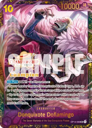 Carta Donquixote Doflamingo OP14-069, versión Arte alternativo